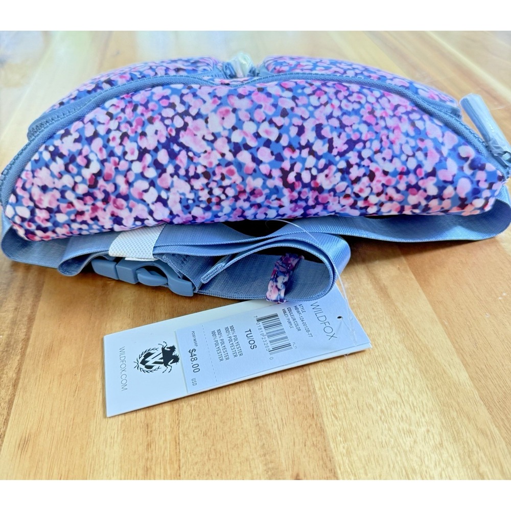 Wildfox Multi-Pocket Fanny Pack Belt Bag Crossbody Sling Confetti Y2K Athleisure - Picture 8 of 16
